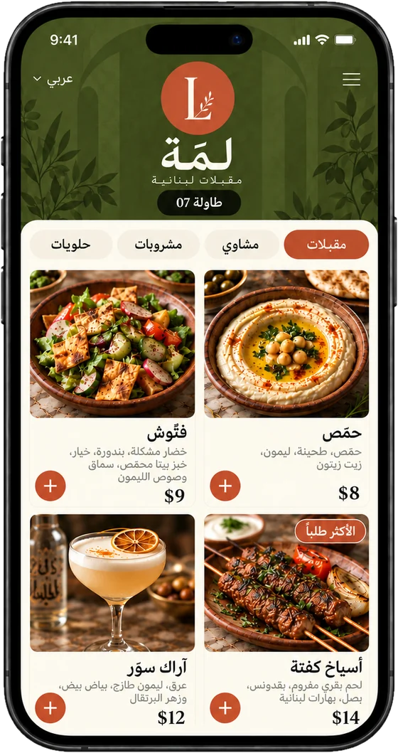 القائمة نفسها بالعربية.